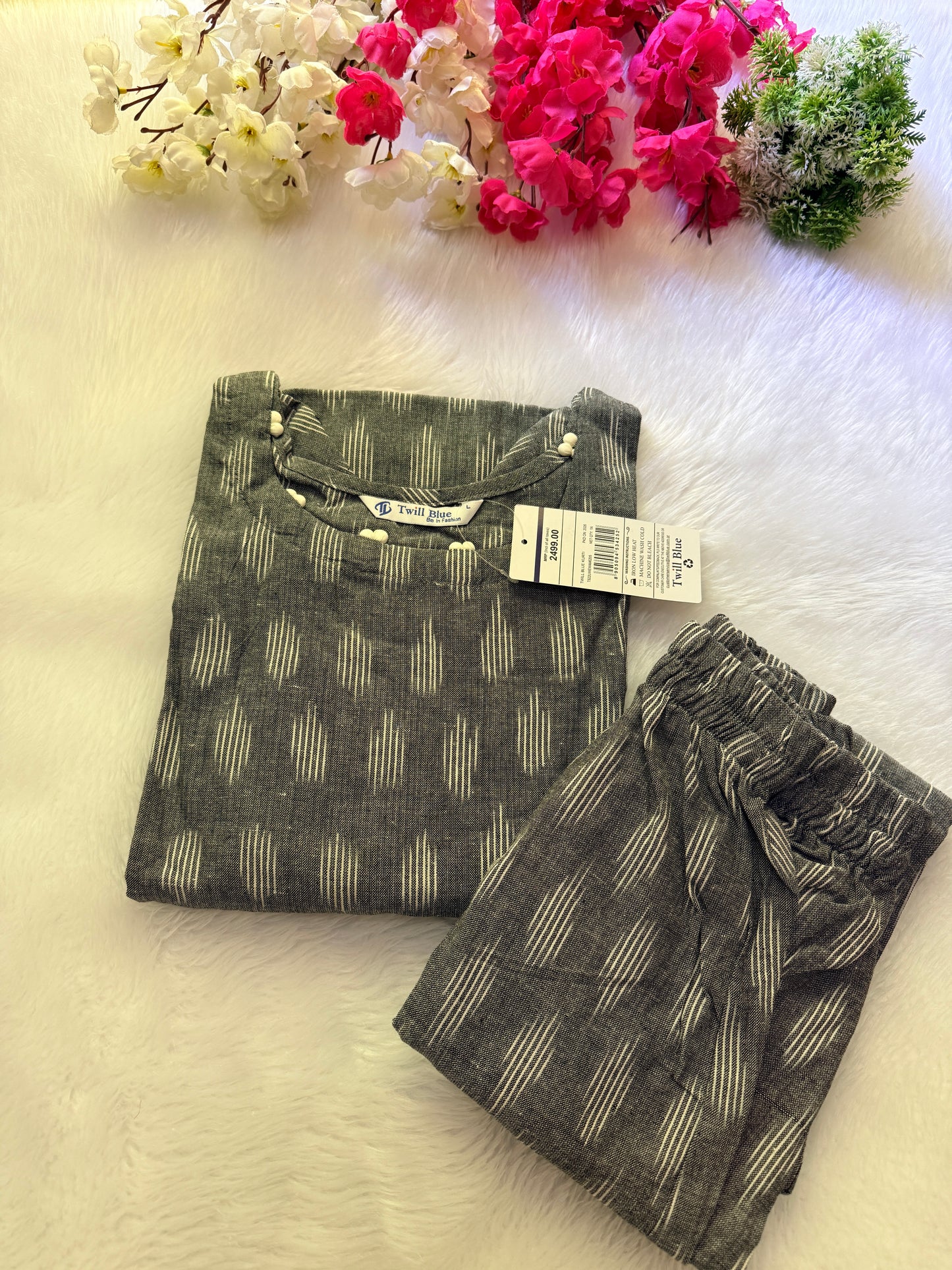 Handloom ikkat co-ord sets