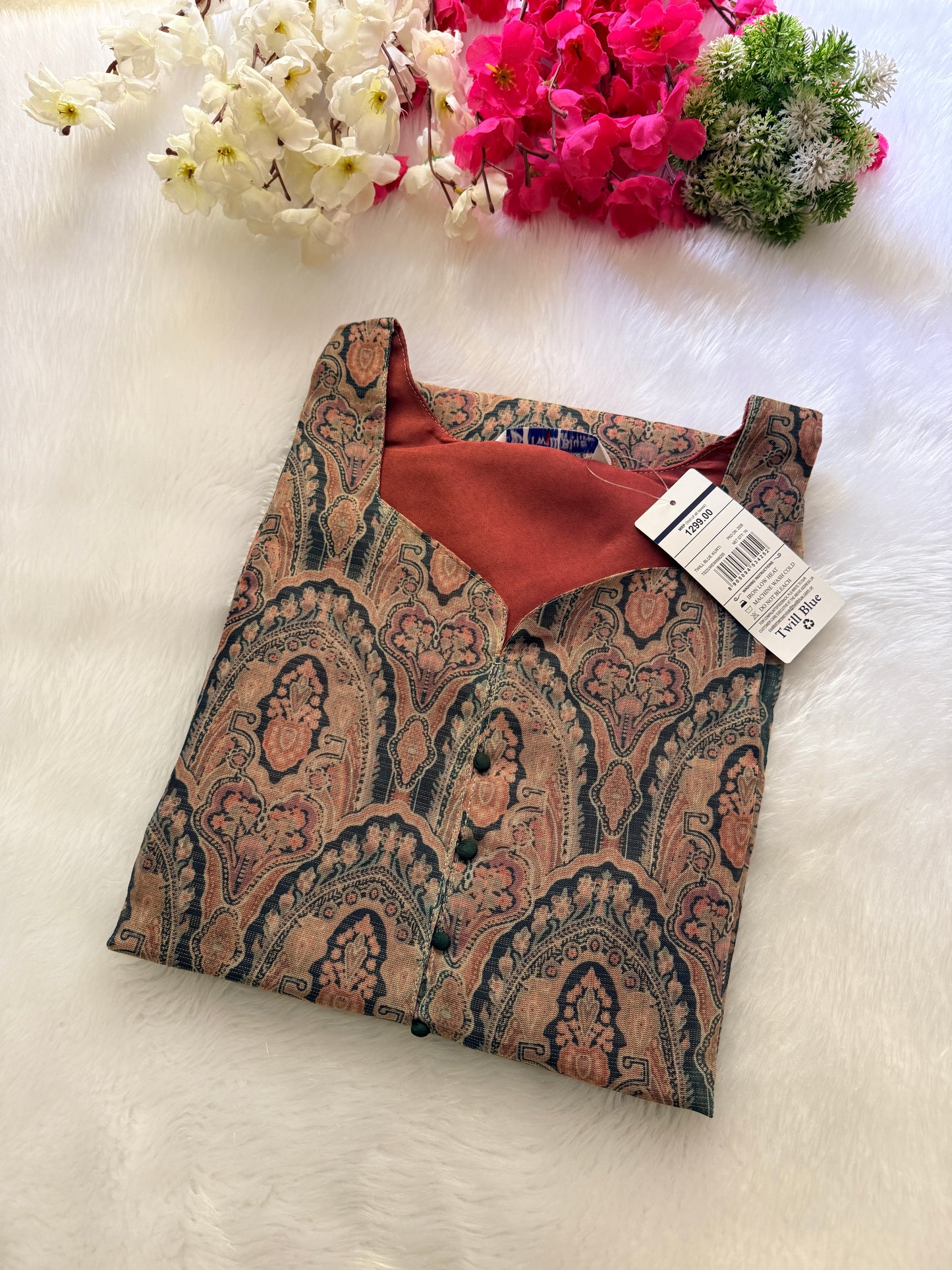 Silk tissue Kurtis