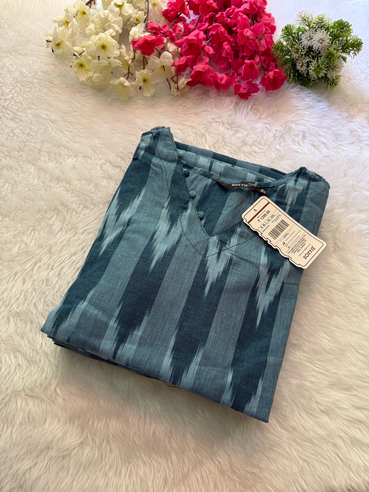 Ikkat cotton Kurtis