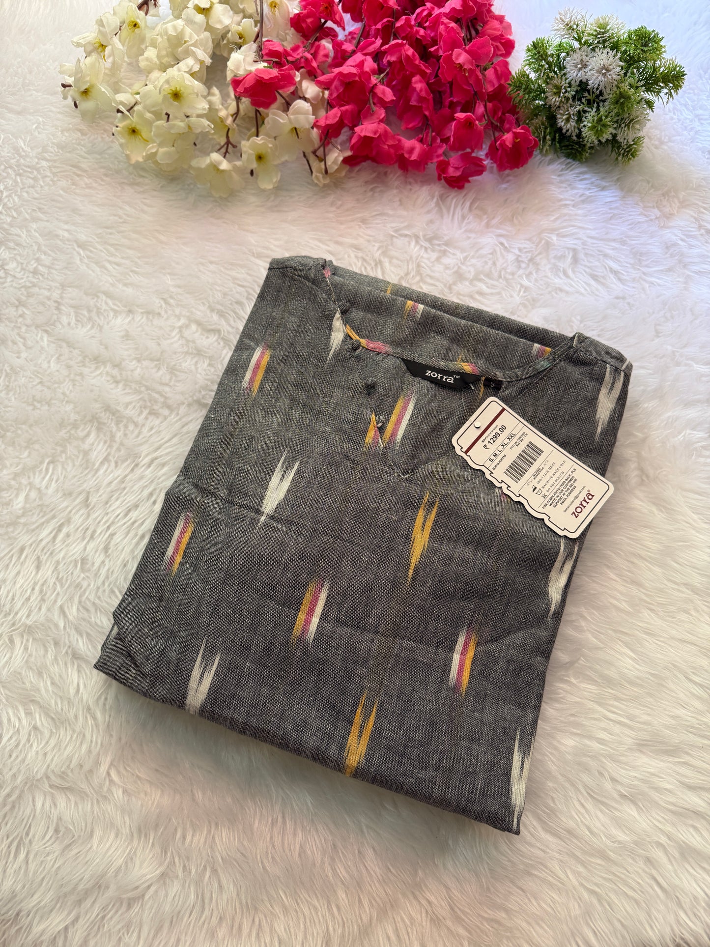 Ikkat cotton Kurtis