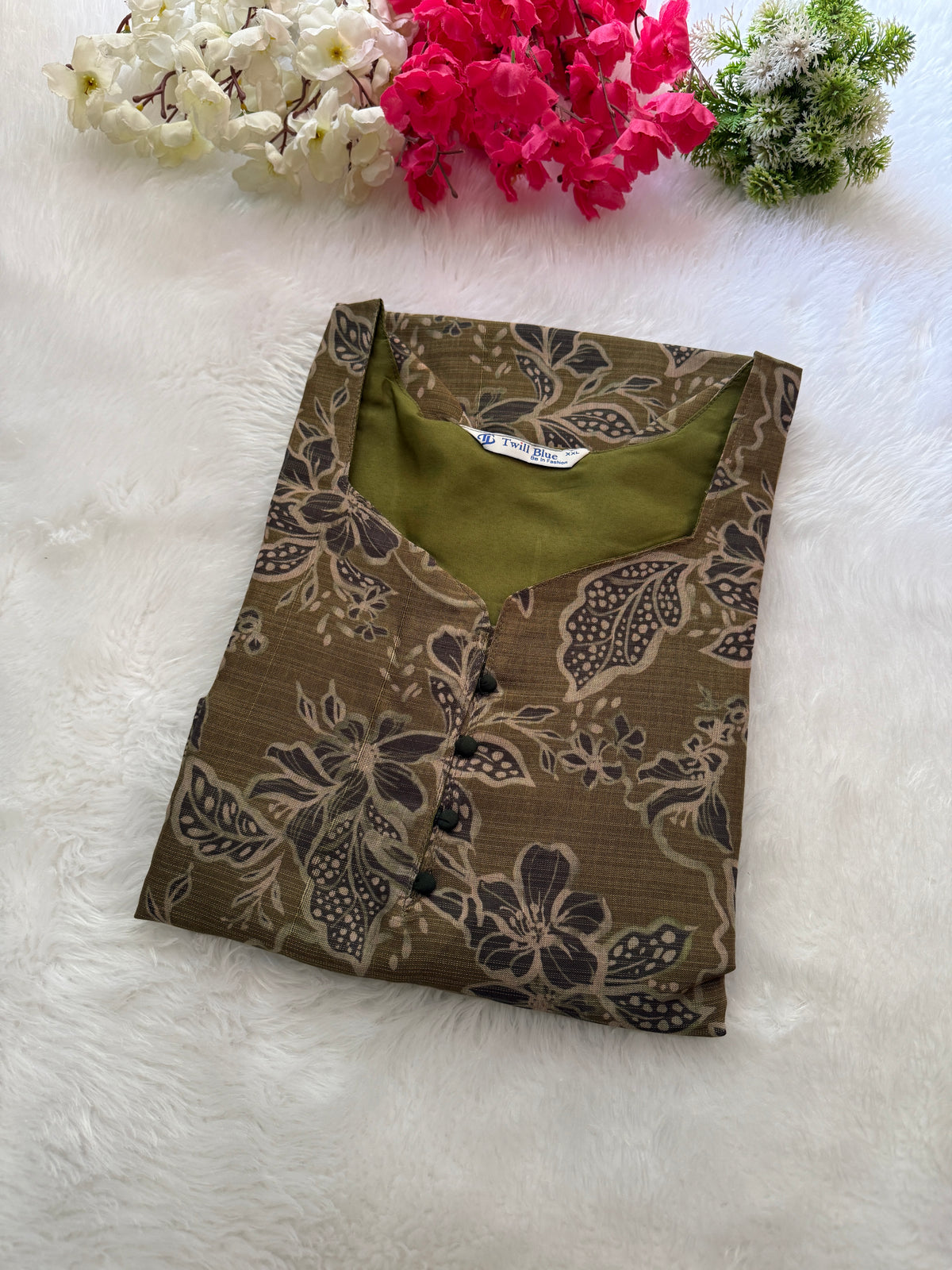 Silk tissue Kurtis