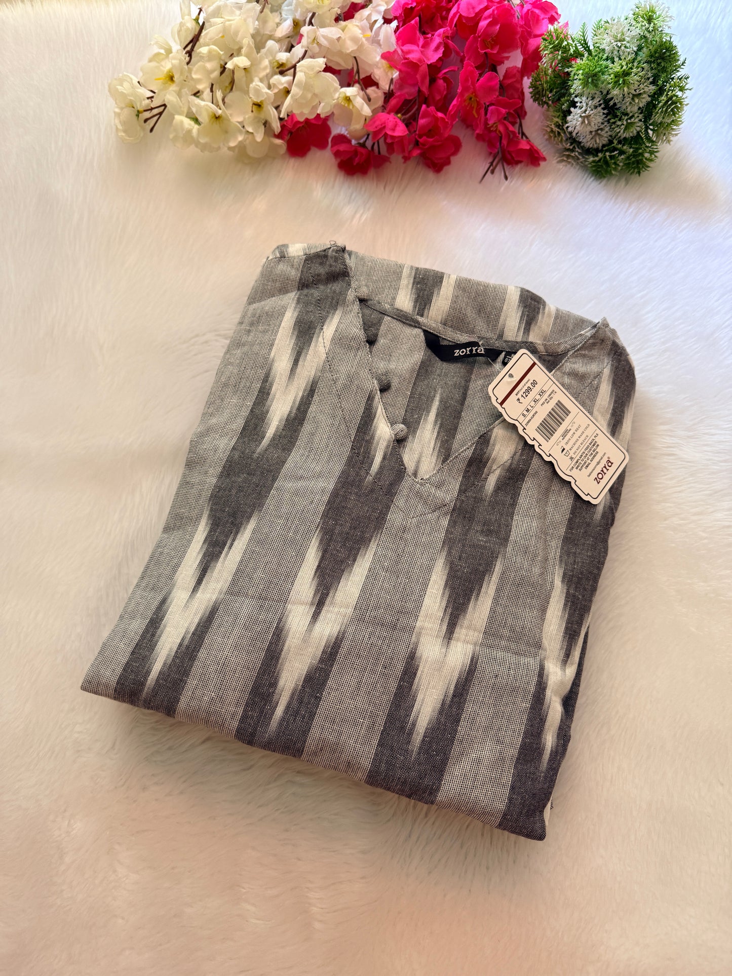 Ikkat cotton Kurtis