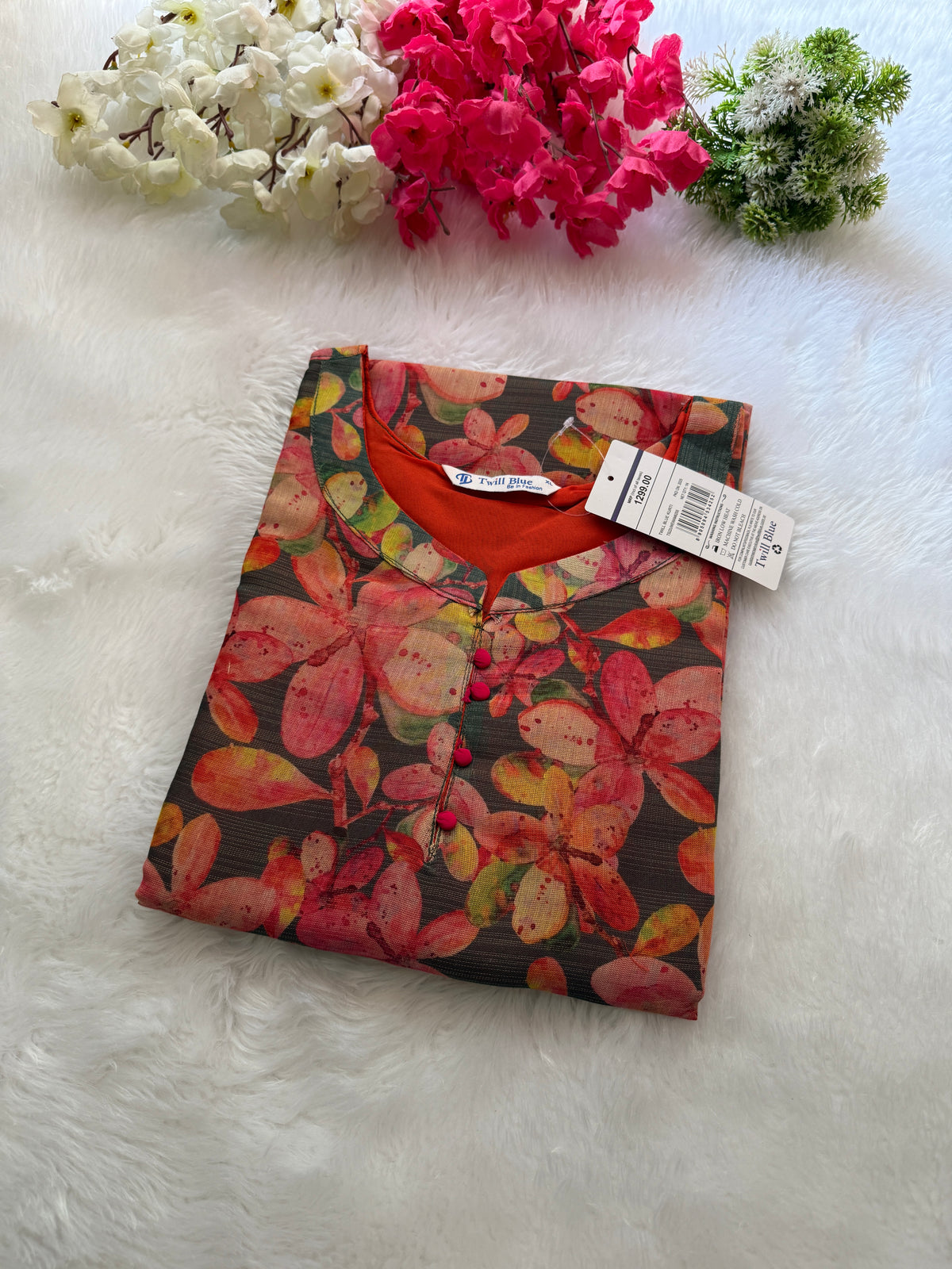 Silk tissue Kurtis