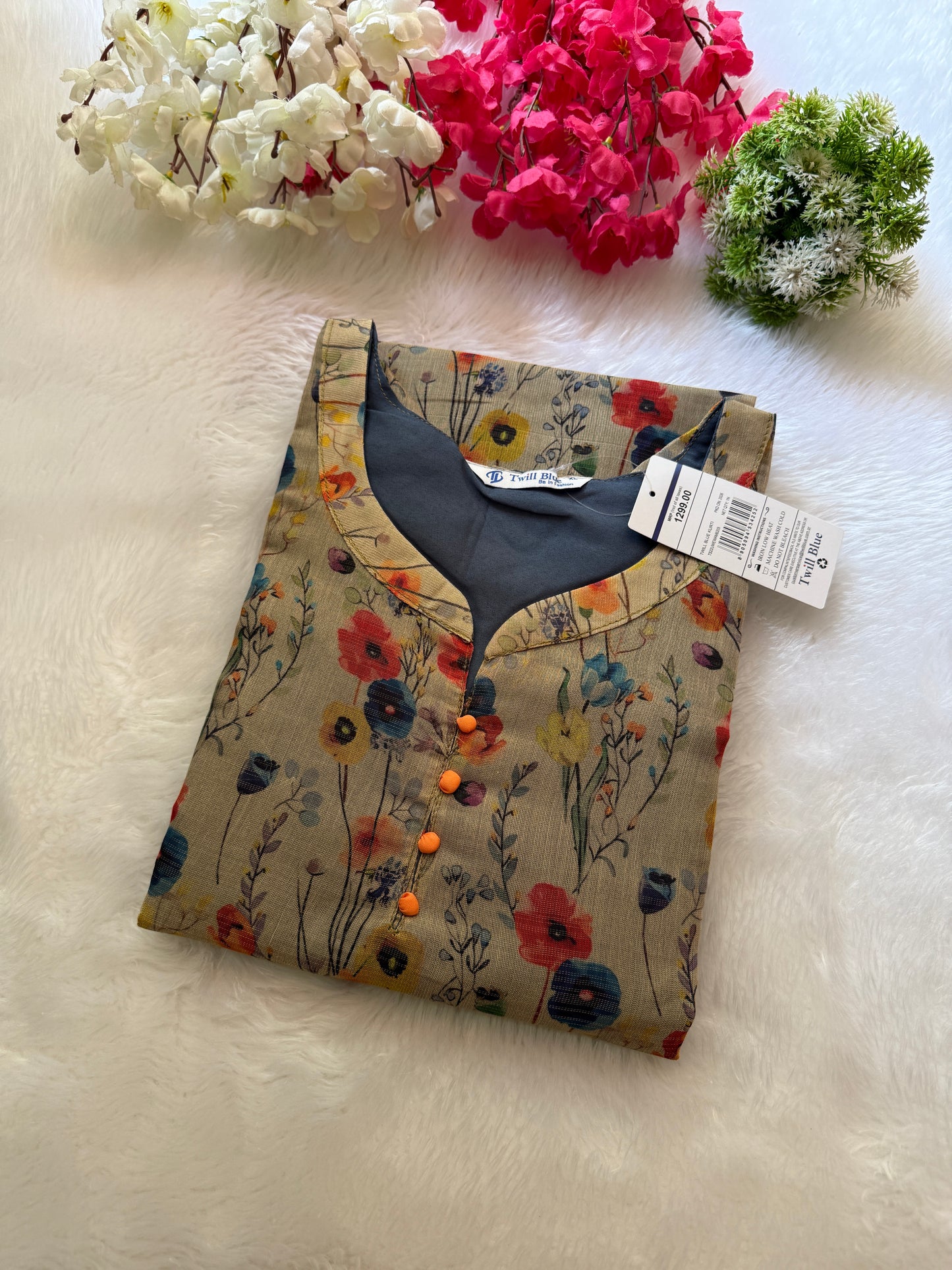 Silk tissue Kurtis