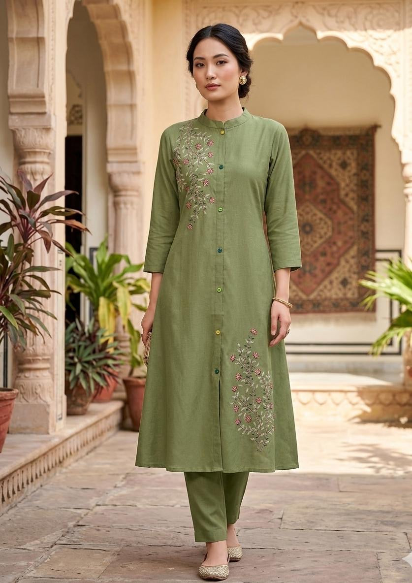 Avaasa aline kurti pant sets