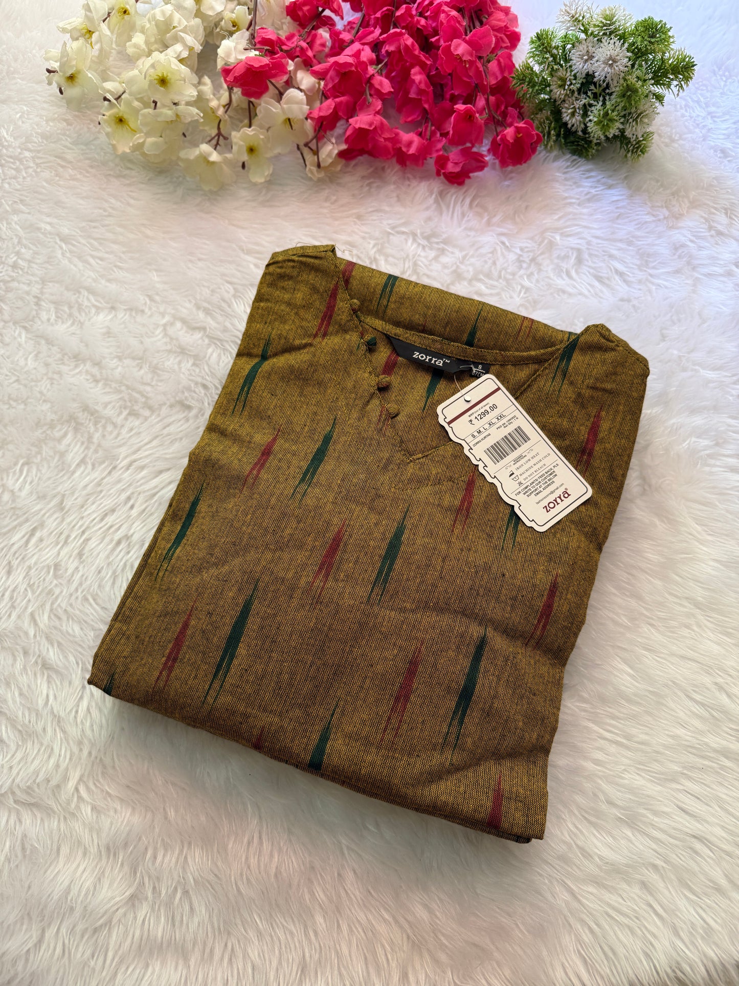 Ikkat cotton Kurtis