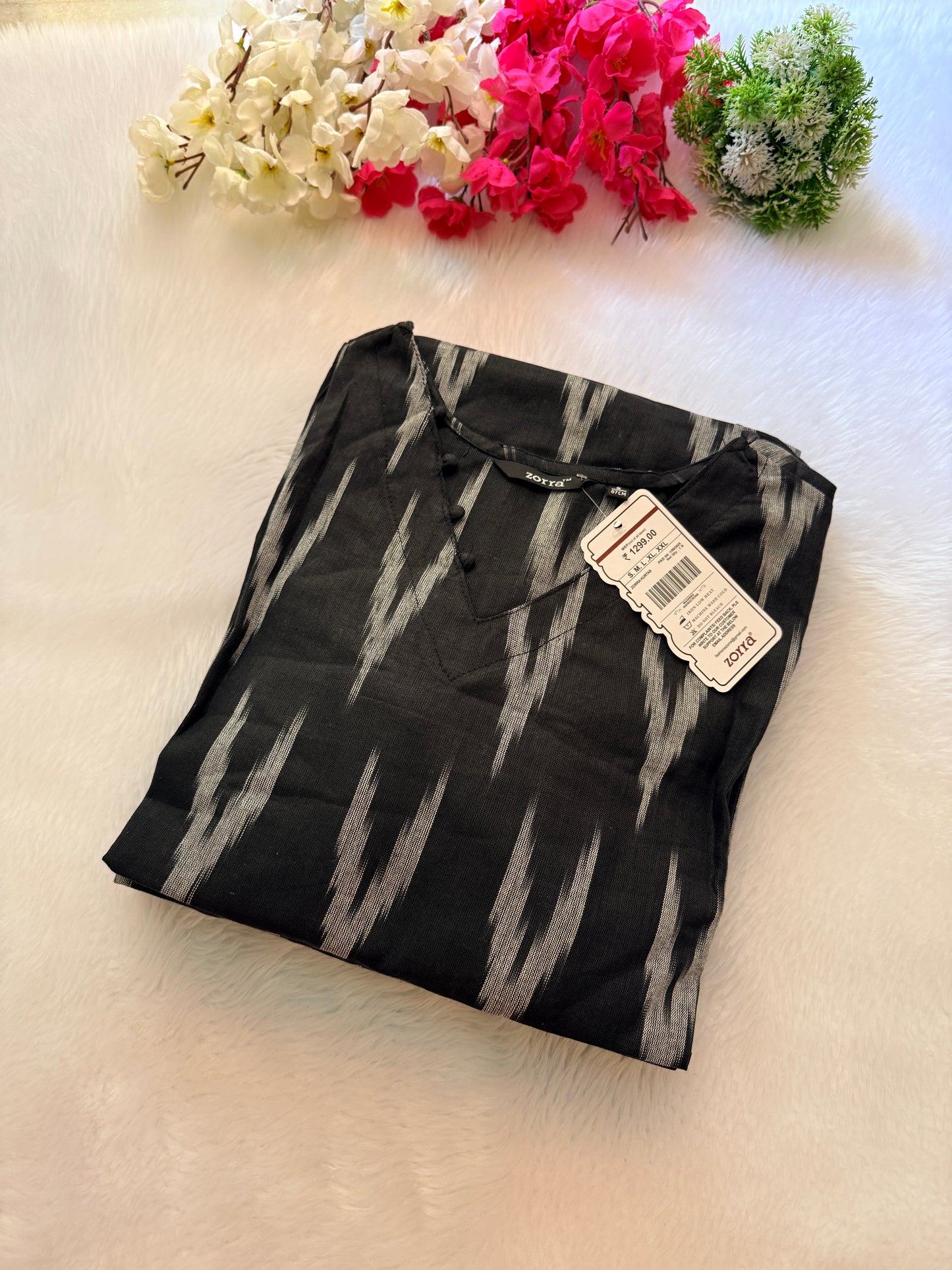 Ikkat cotton Kurtis