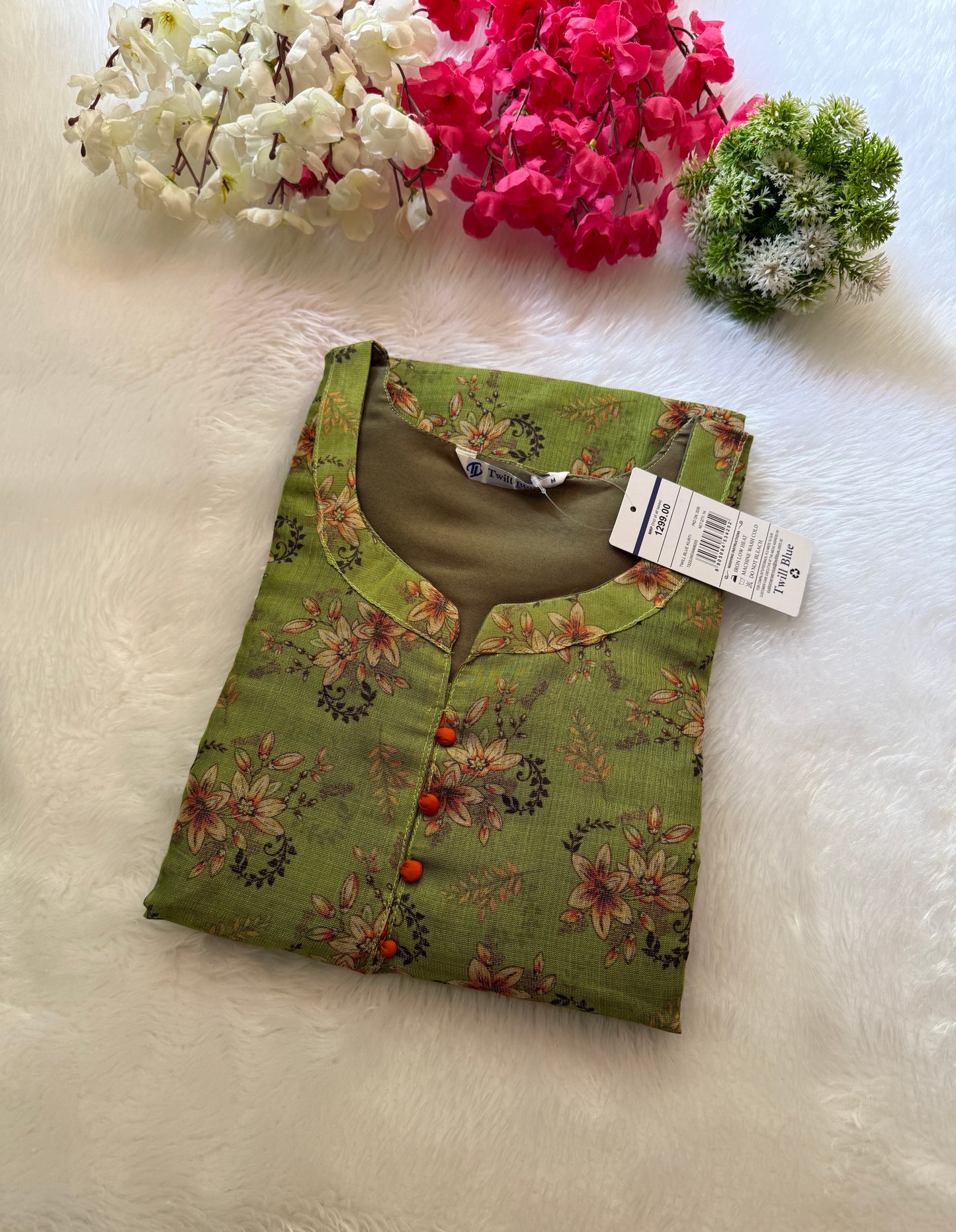 Silk tissue Kurtis