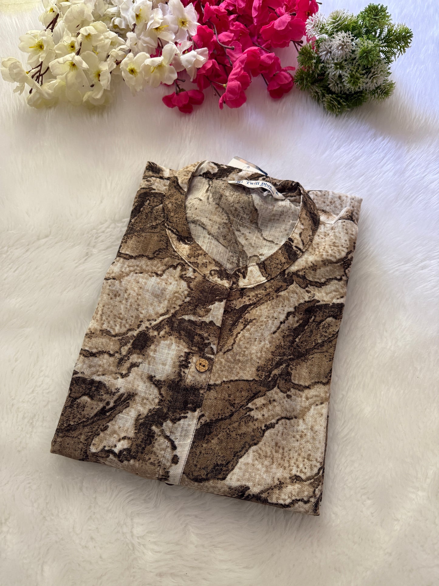 Digital linen Kurtis