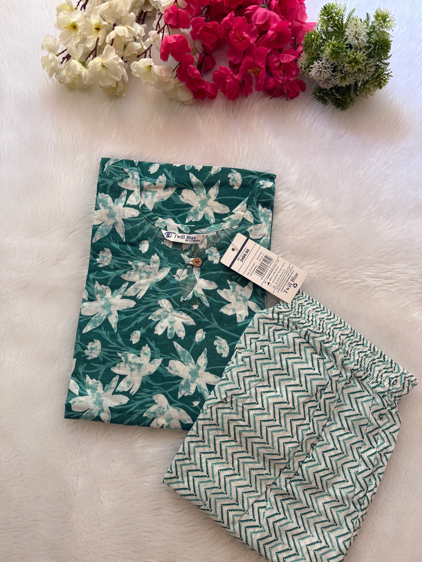 Cotton kurti pant sets