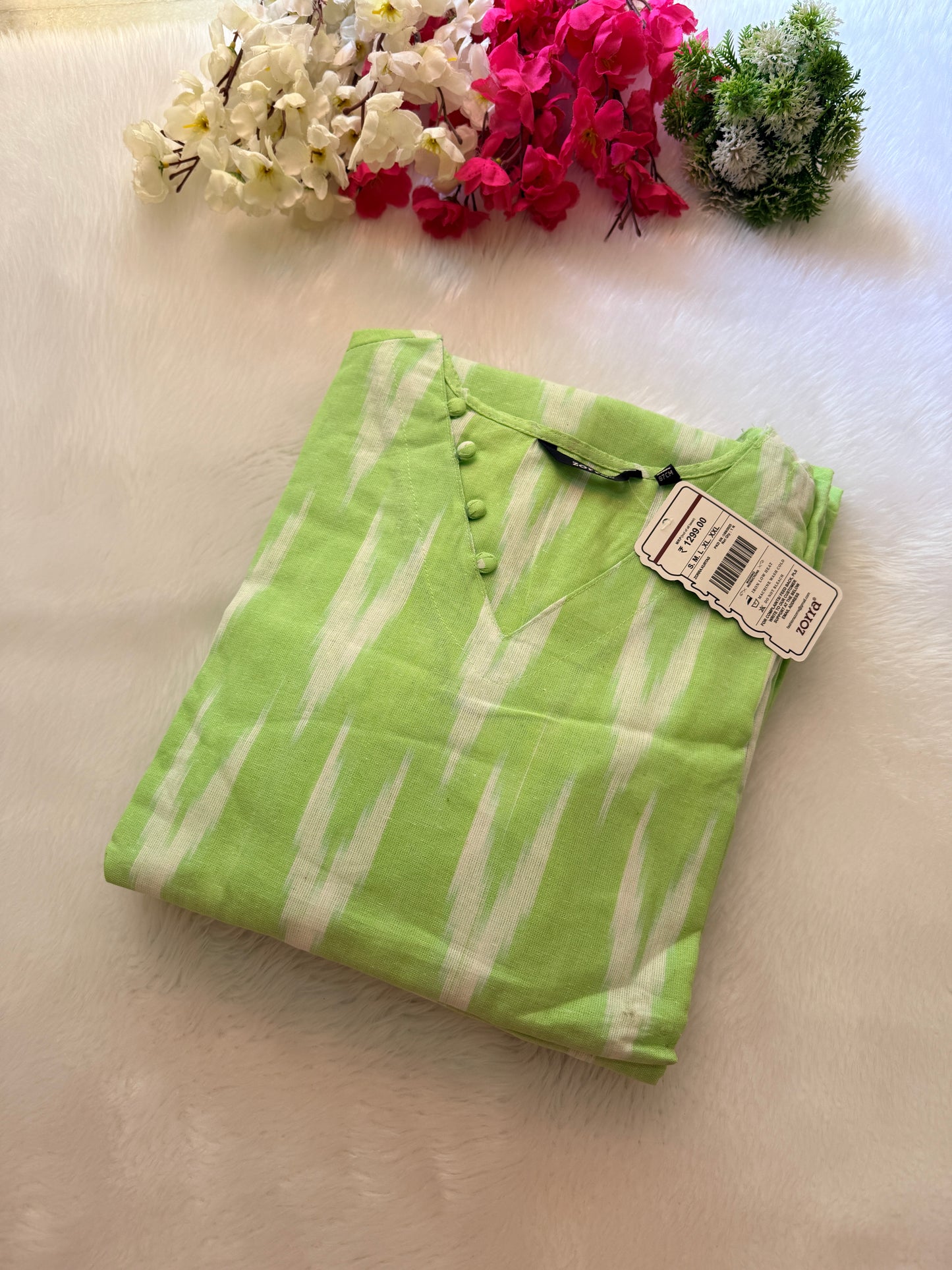 Ikkat cotton Kurtis