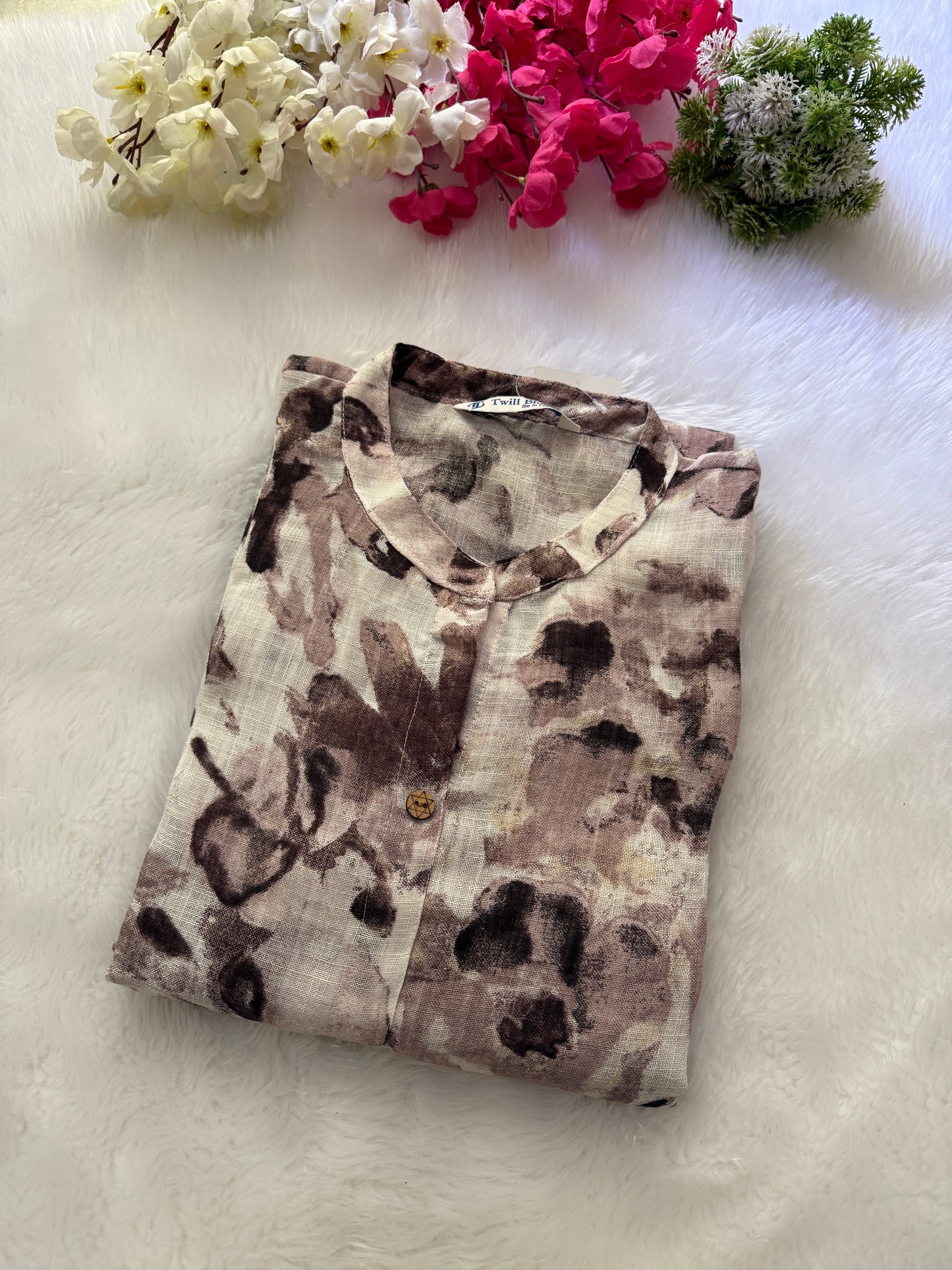 Digital linen Kurtis