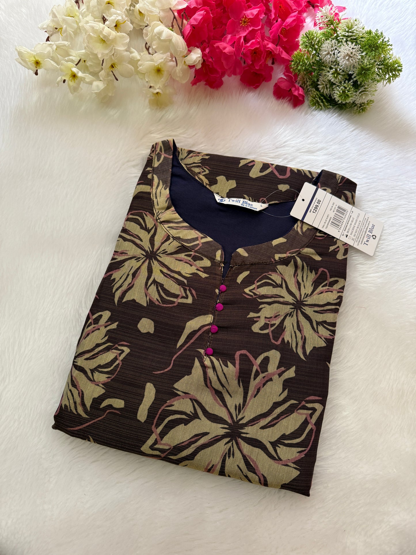 Silk tissue Kurtis