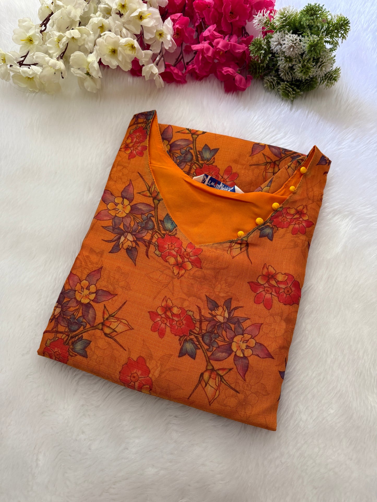 Silk tissue Kurtis