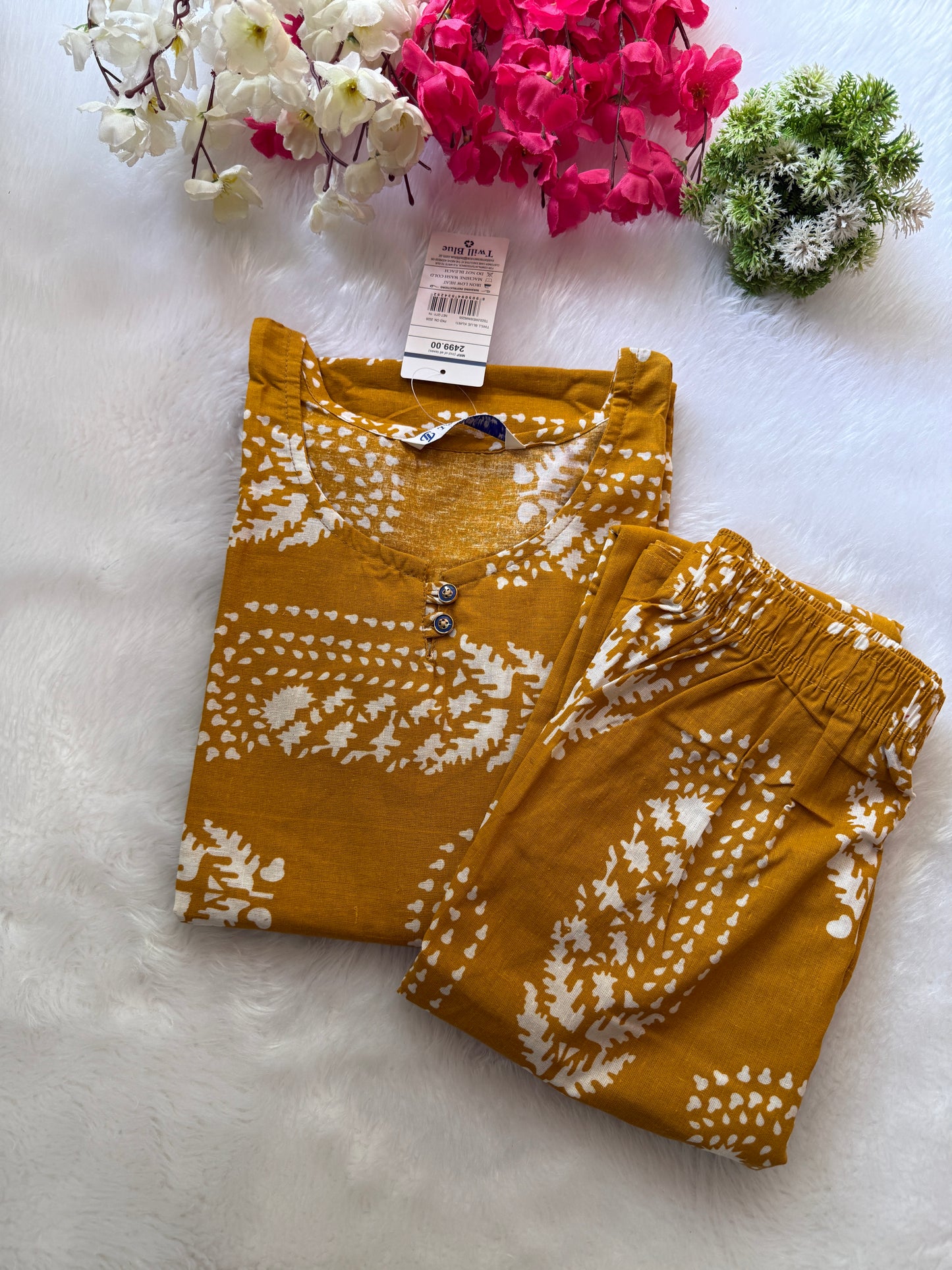 Kalamkari cotton Kurtis pant sets