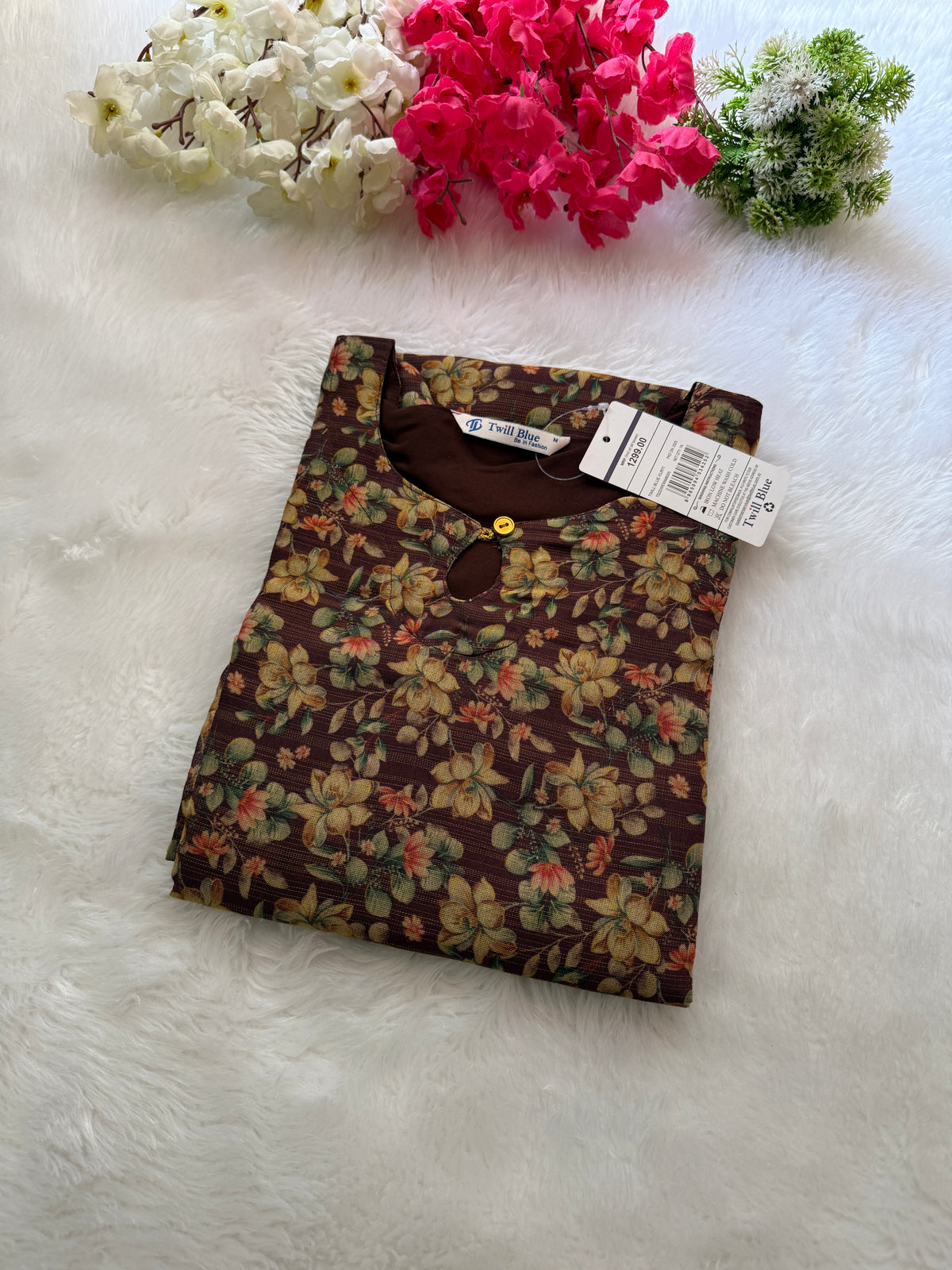 Silk tissue Kurtis