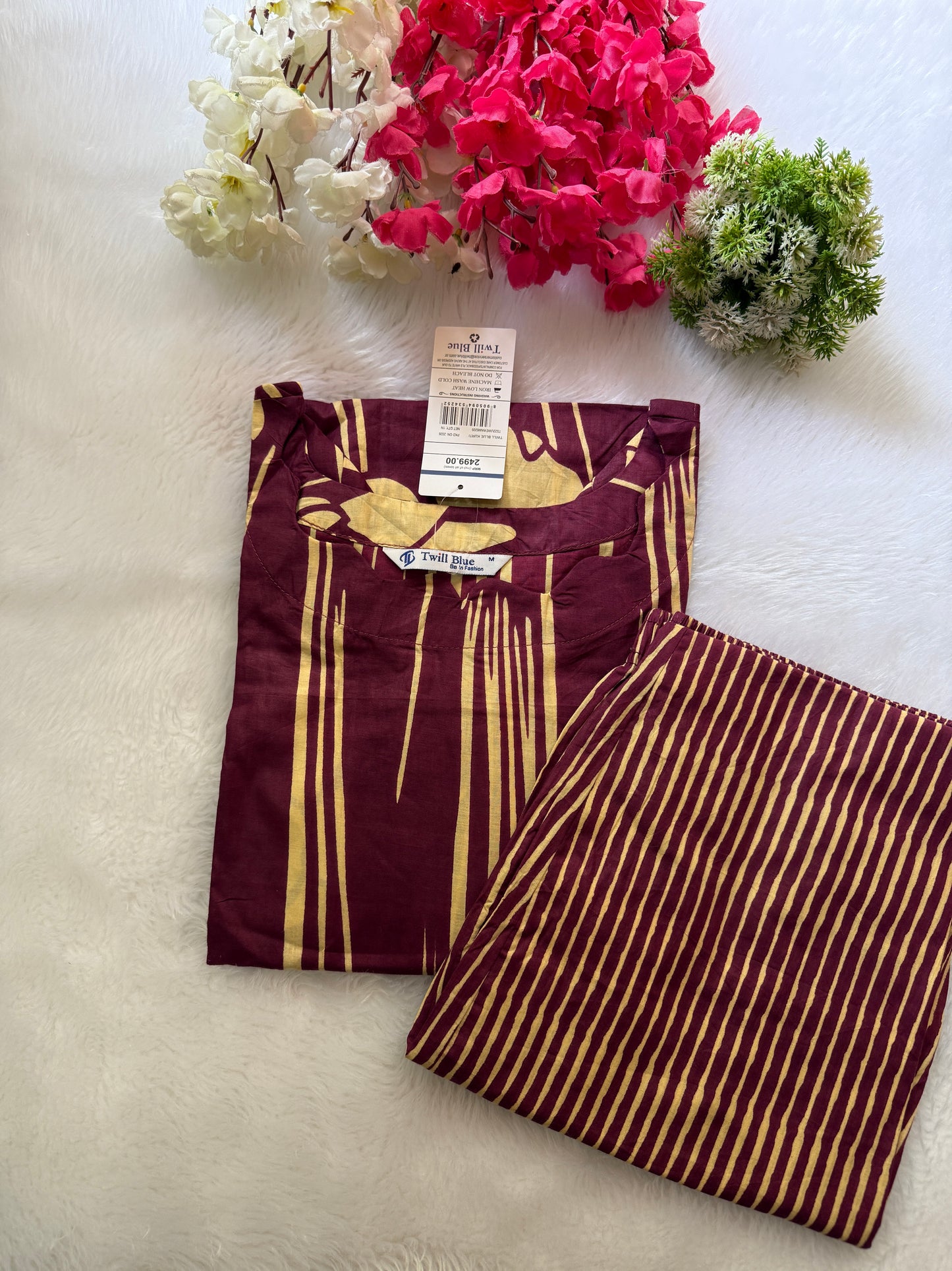Kalamkari cotton Kurti pant sets