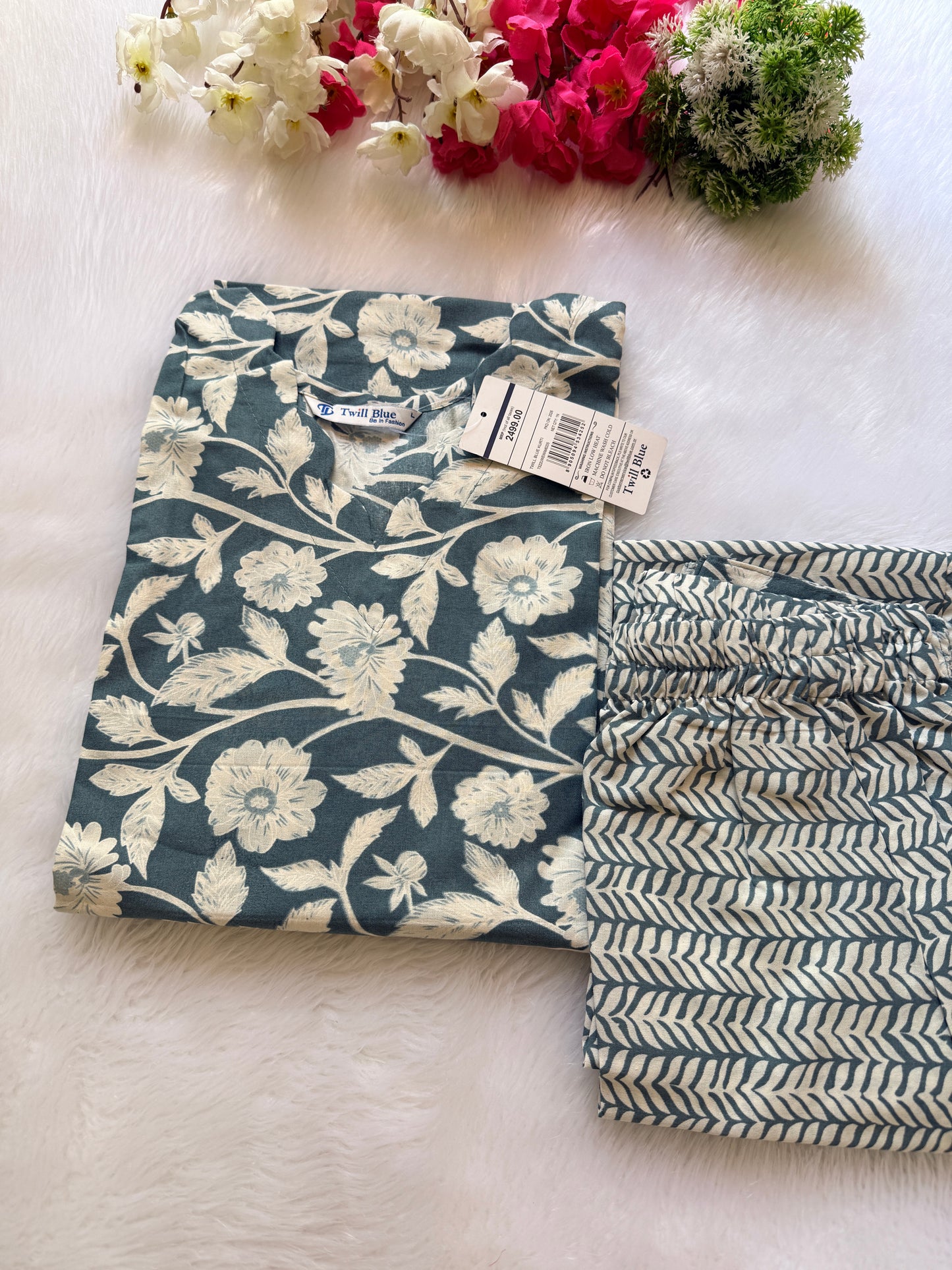 Cotton kurti pant sets