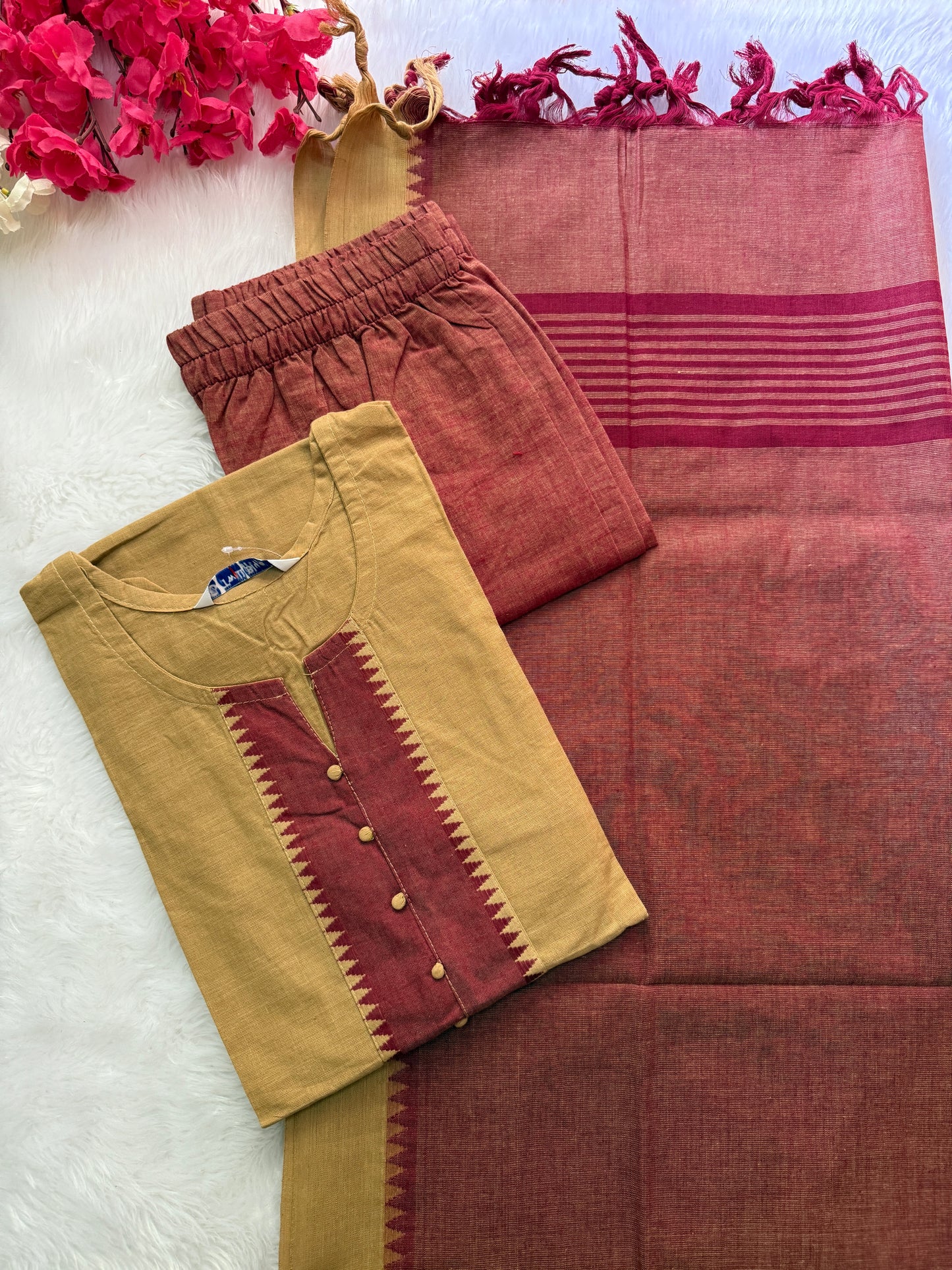 Chettinad cotton 3 piece sets