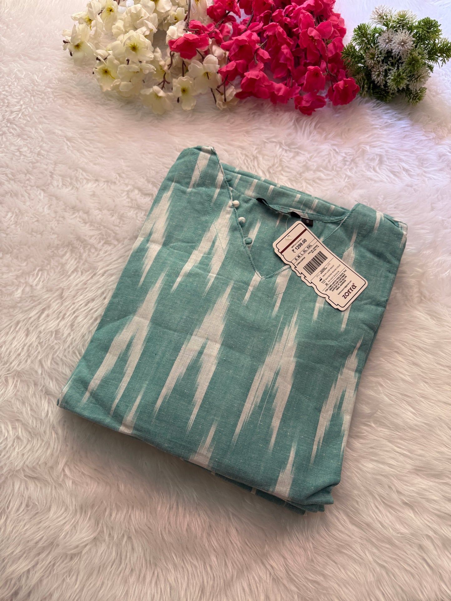 Ikkat cotton Kurtis