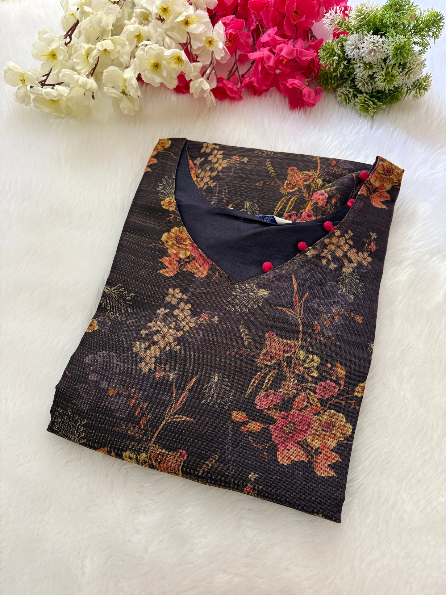Silk tissue Kurtis