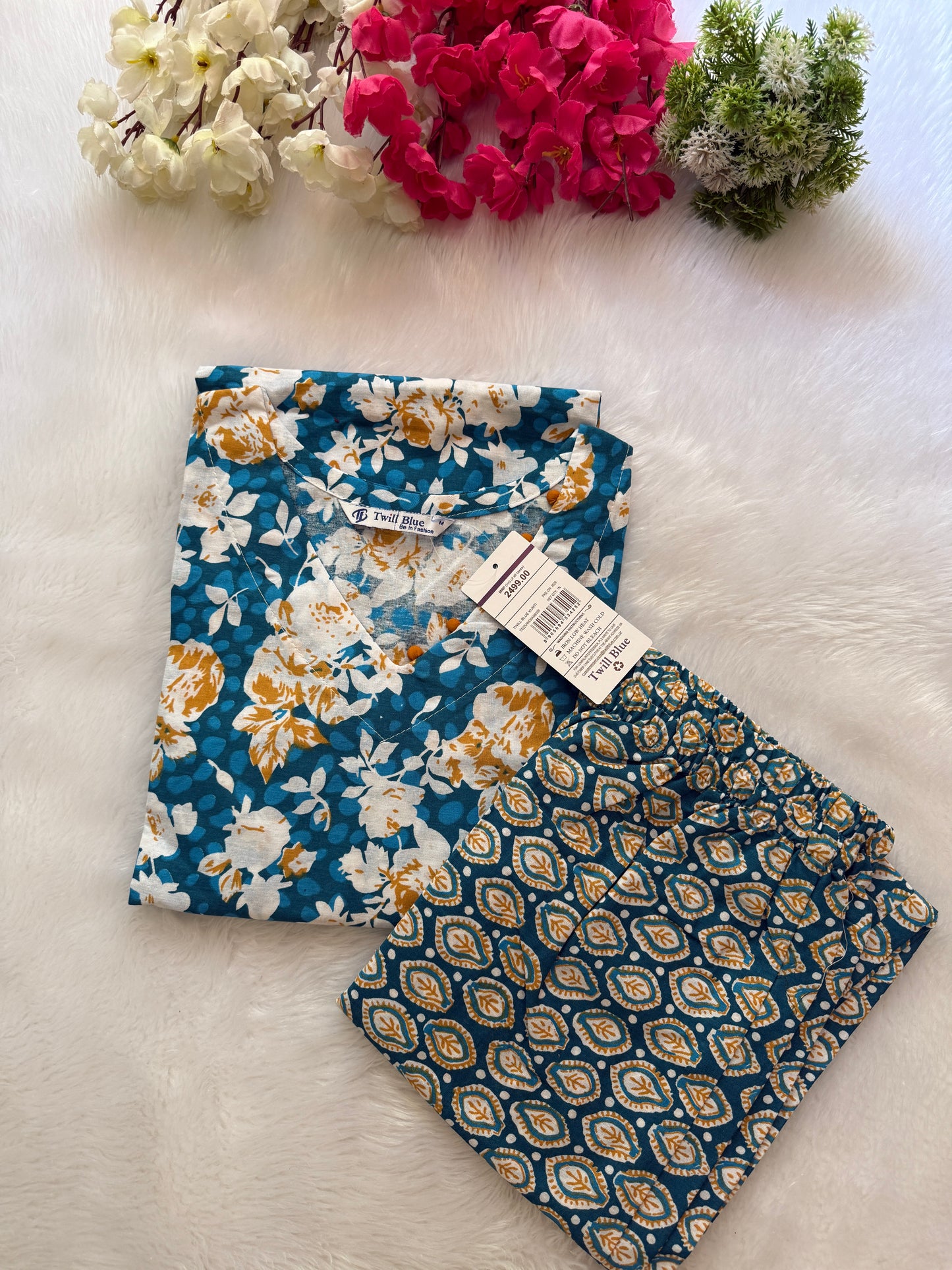 Cotton kurti pant sets