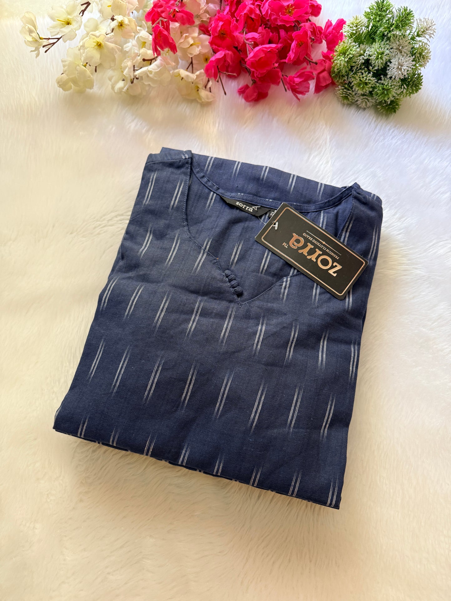 Premium ikkat cotton Kurtis