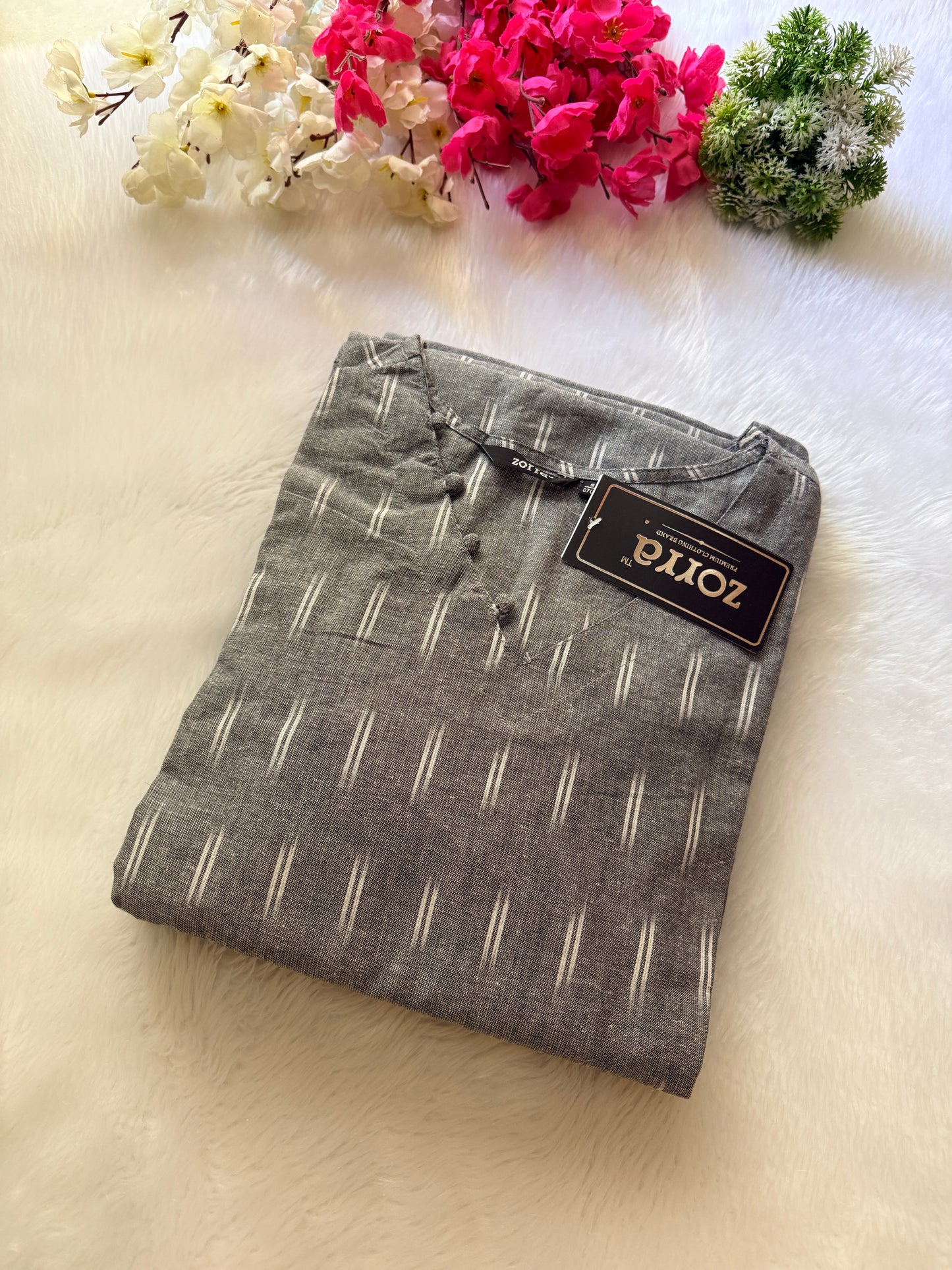 Premium ikkat cotton kurtis