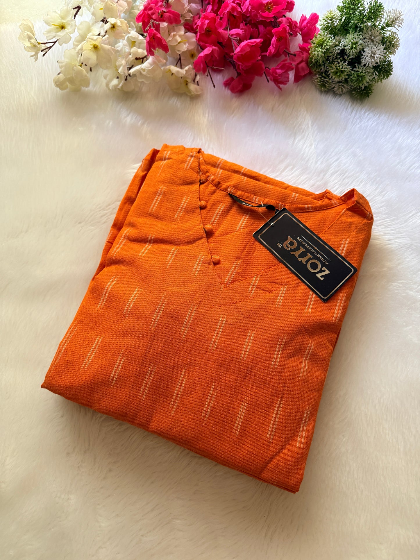 Premium ikkat cotton Kurtis