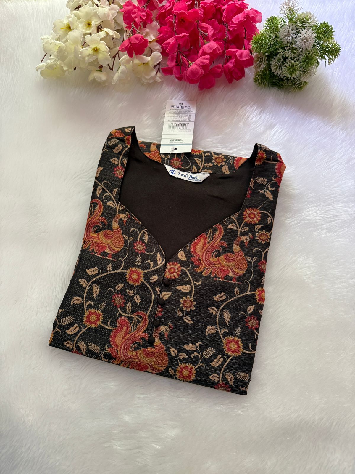 Silk tissue Kurtis
