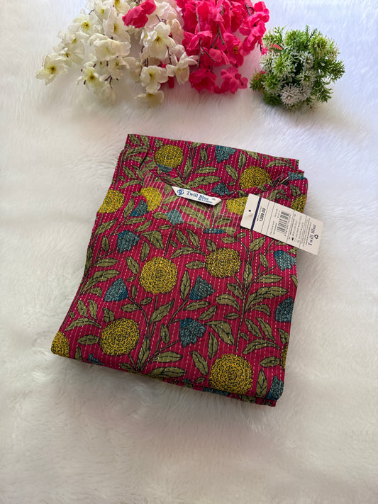 Digital katha cotton Kurtis