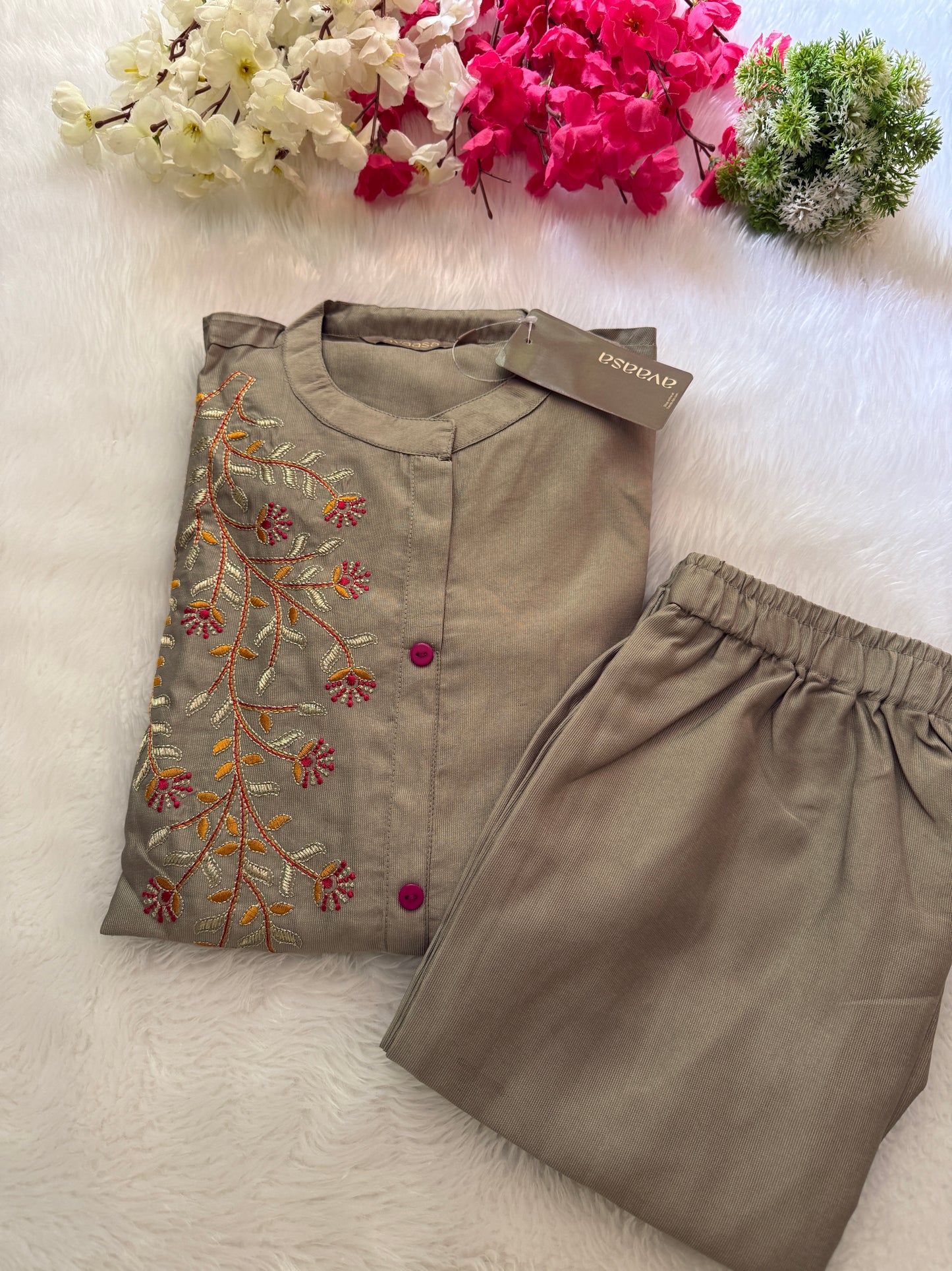 Avaasa aline kurti pant sets