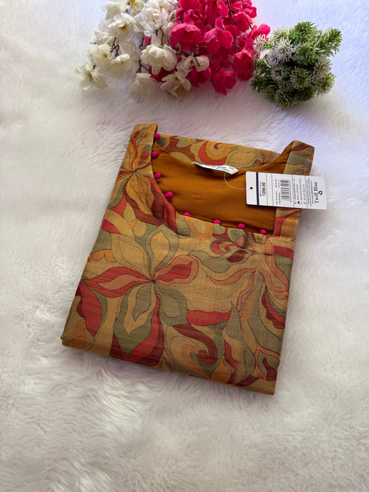 Silk tissue Kurtis