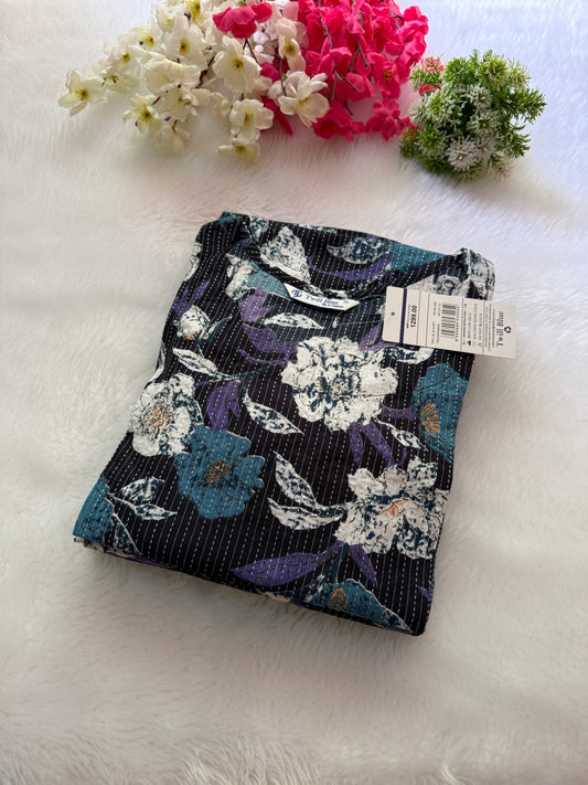 Digital katha cotton Kurtis