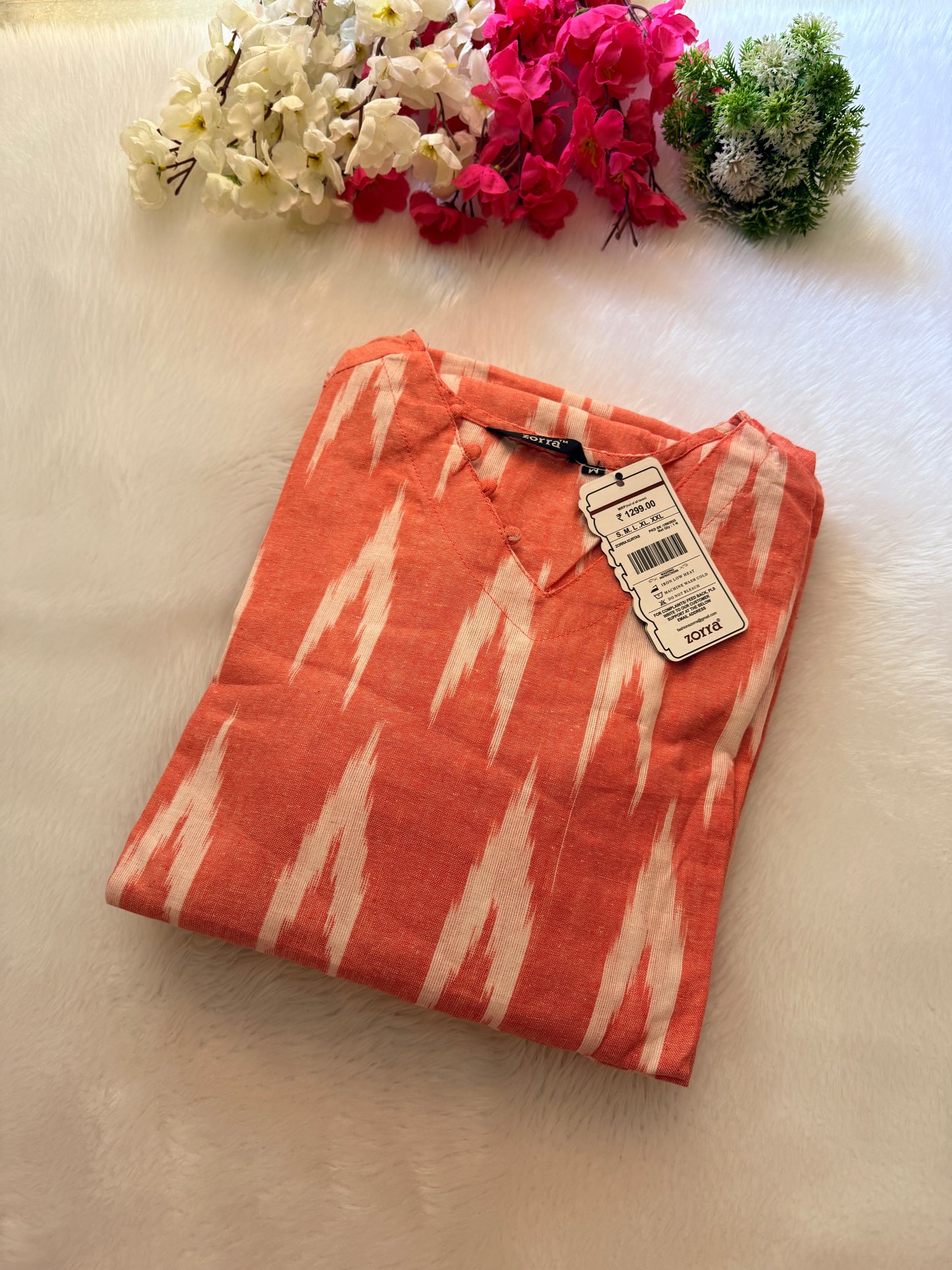 Ikkat cotton Kurtis