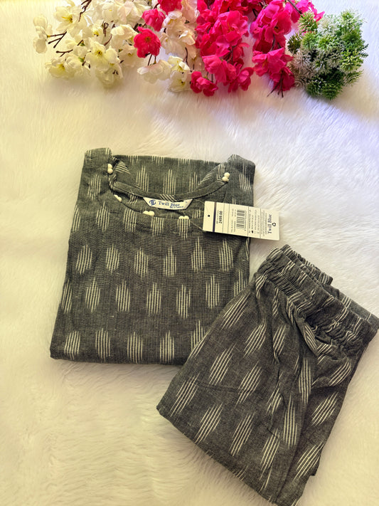 Handloom ikkat co-ord sets