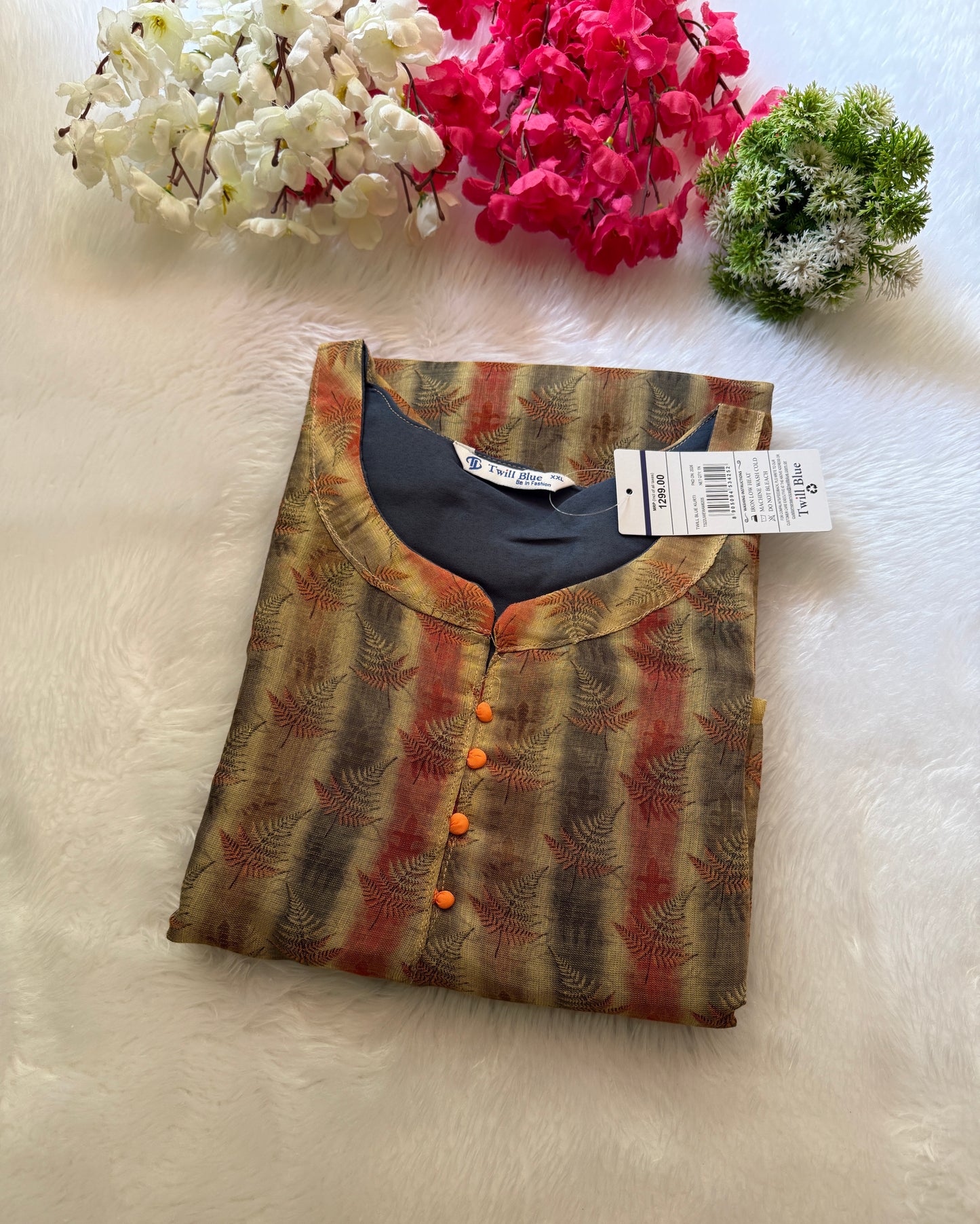 Silk tissue Kurtis