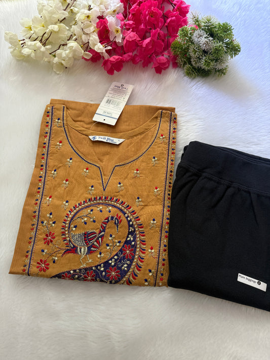 Kurti with jeggins combo