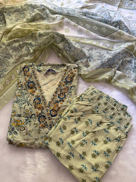 Festive wear kurti pant sets