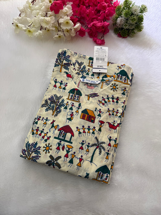 Kalamkari cotton Kurtis