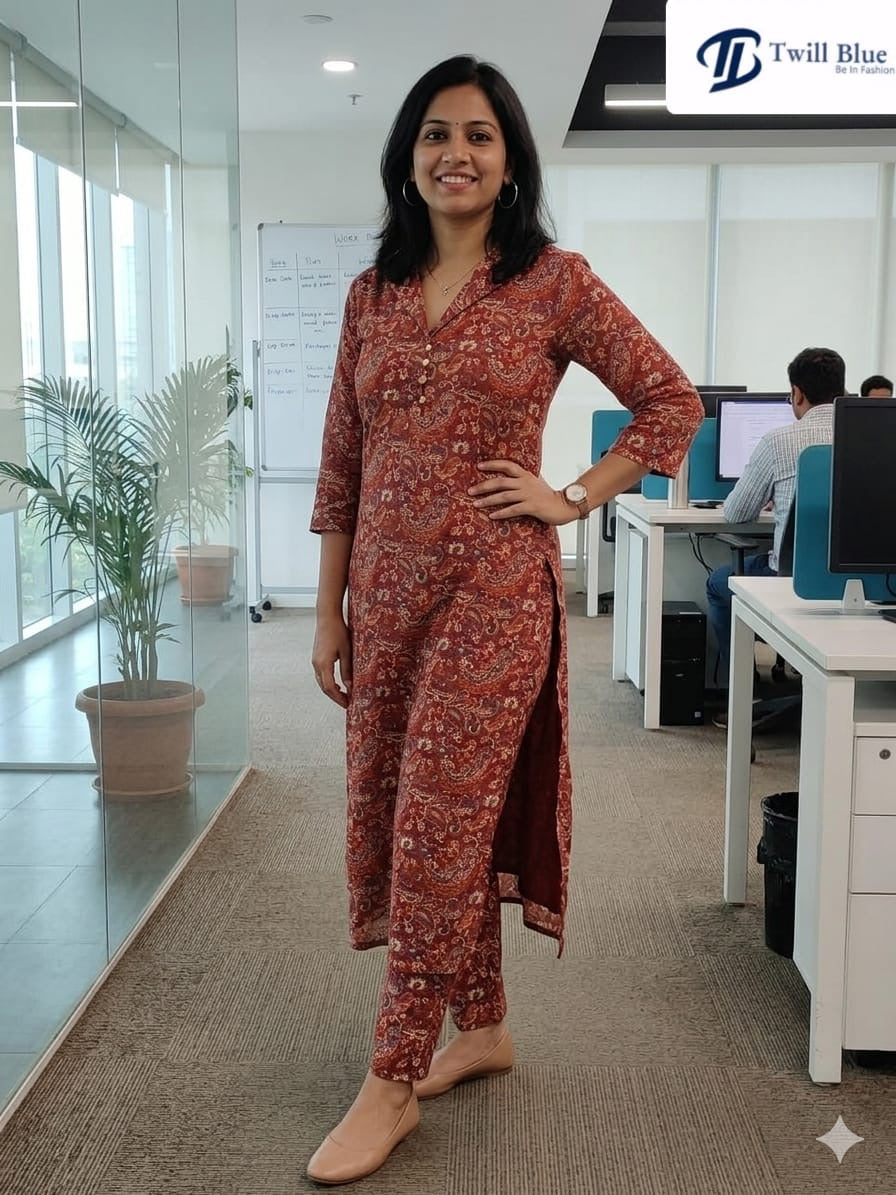 Kalamkari cotton co-ord sets