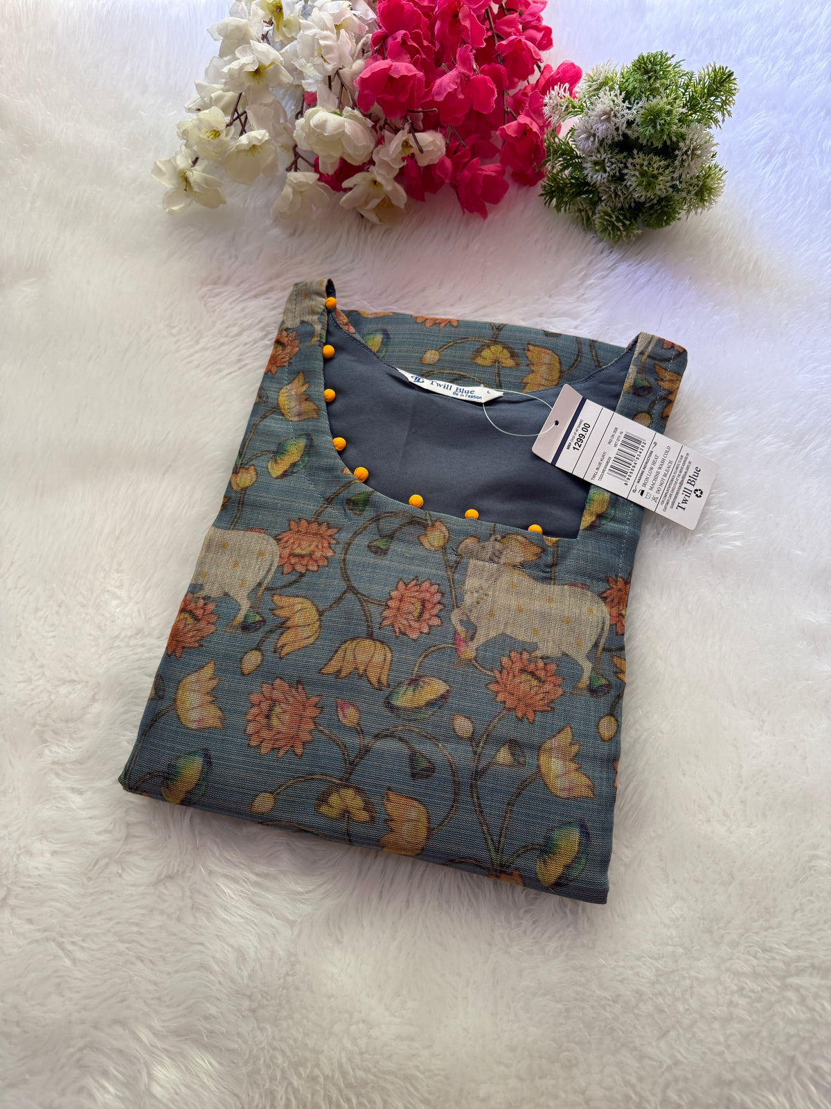 Silk tissue Kurtis
