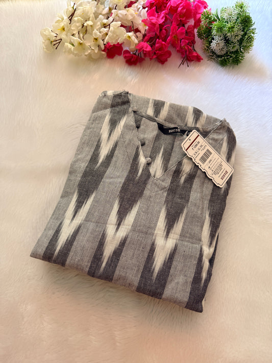 Ikkat cotton Kurtis