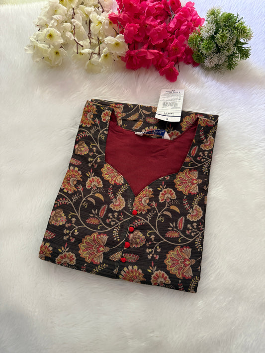Silk tissue Kurtis