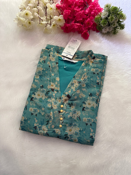 Silk tissue Kurtis