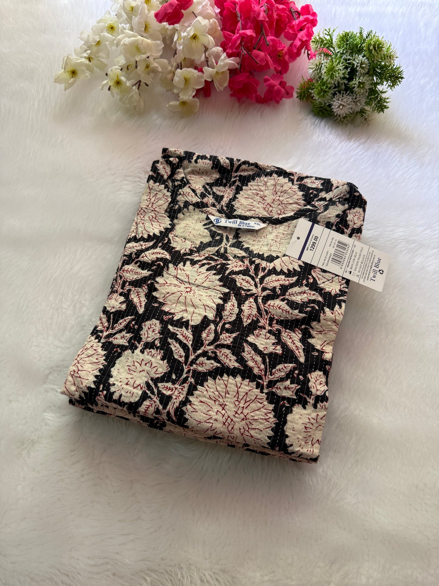 Digital katha cotton Kurtis