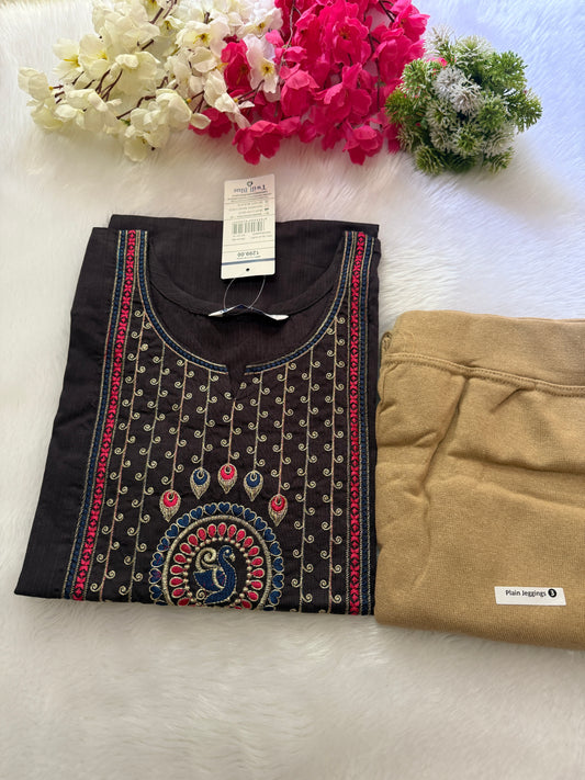 Kurti with jeggins combo