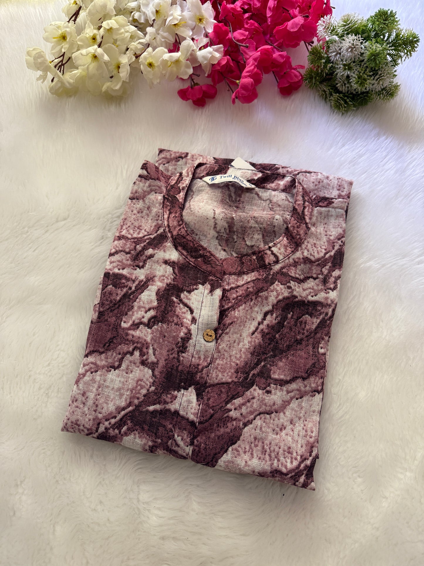 Digital linen Kurtis