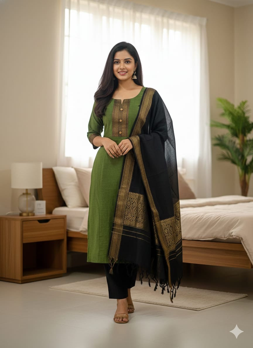 Chettinad cotton Kurtis pant sets