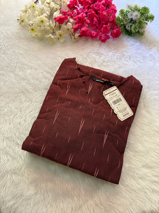 Ikkat cotton Kurtis